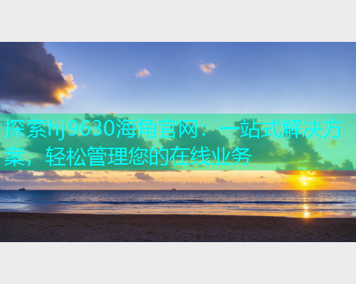 探索hj9630海角官网：一站式解决方案，轻松管理您的在线业务  第1张