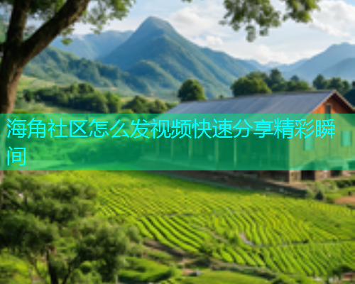 海角社区怎么发视频快速分享精彩瞬间  第2张